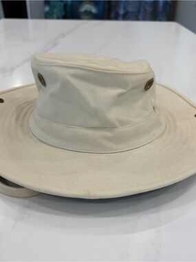 Tilley Endurables T3 Natural Cream/green - Classic size 7 3/8 Best Outdoor Hat!